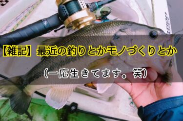【雑記】2022年春の釣りと最近のものづくりとか。